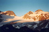 Coucher de soleil sur les Alpes